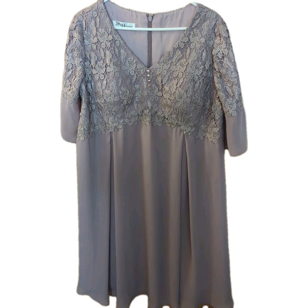 JJ's House Dusty Pink Formal dress size XL Mother Of The Bride Lace Lined